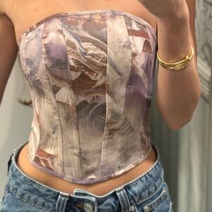 Printed Corset Top